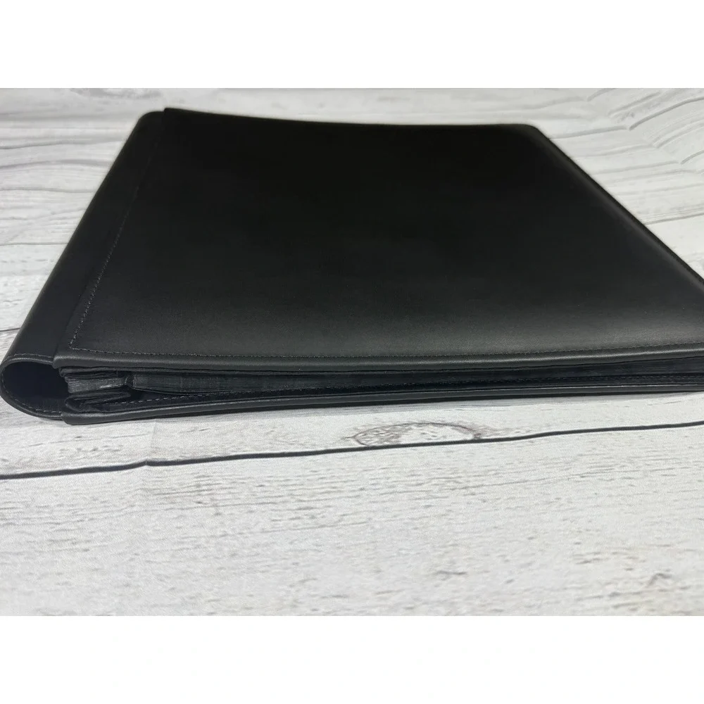 Raika Black Leather Photo Album SF 105 Handcrafted USA 25 Pages 11.75x12.5